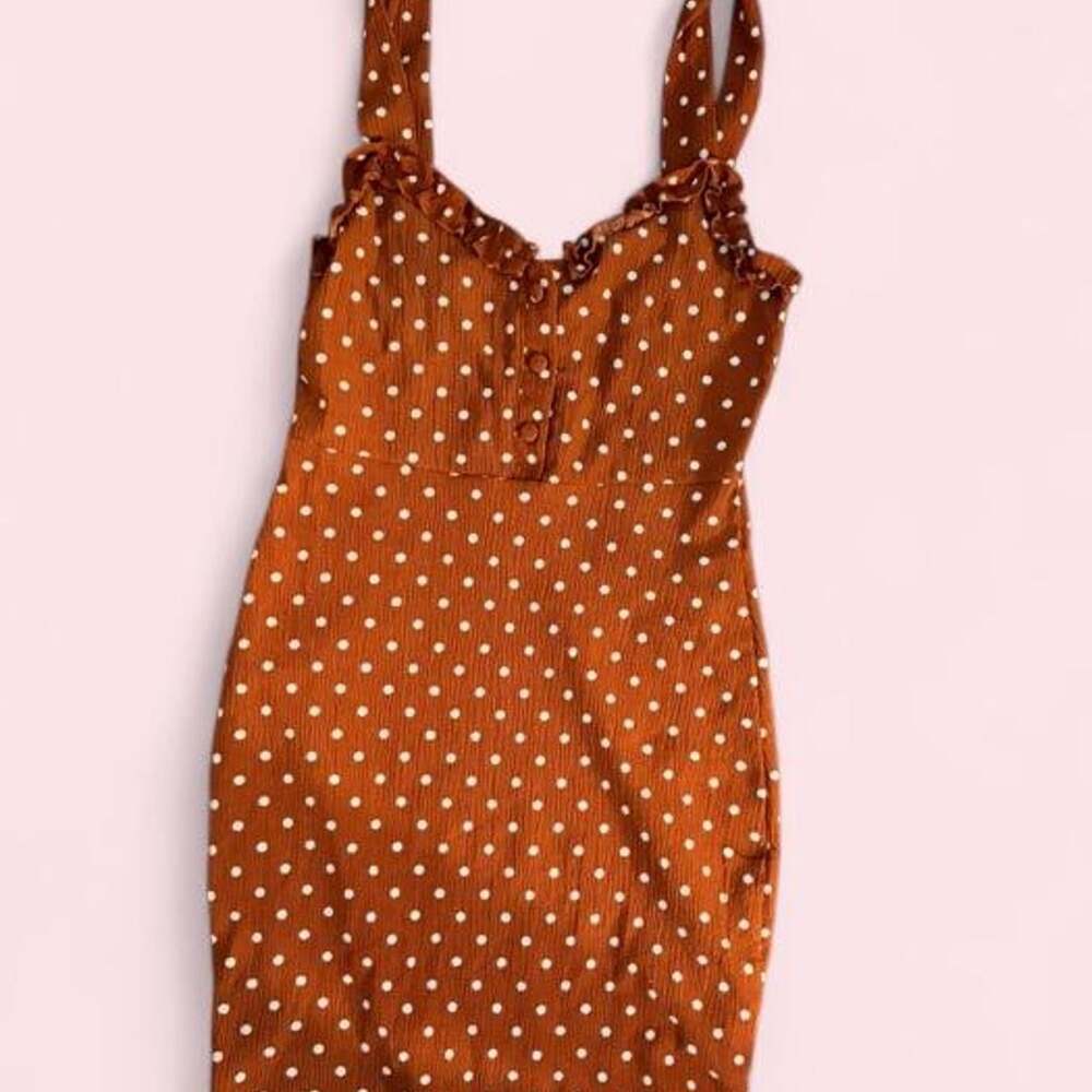 Urban Outfitters Women's Orange and Brown Casual-dresses